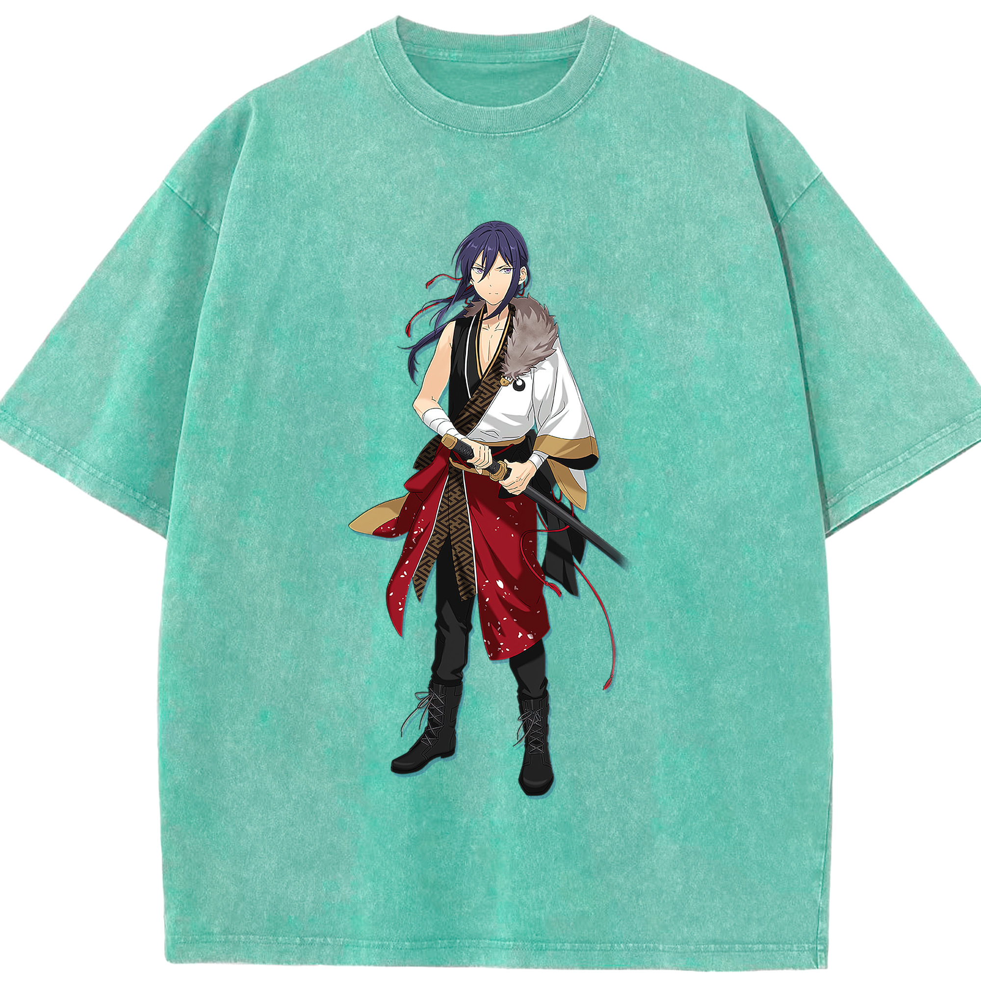 （画像用） あんさんぶるスターズ! Ensemble Stars 綿100% ヴィンテージ風 半袖Tシャツ（フロントプリント）